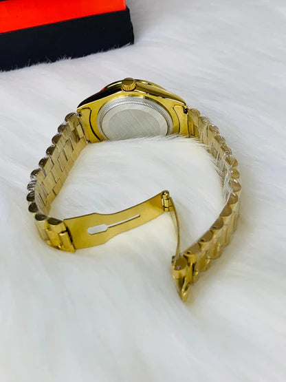 Rolex Golden Bracelet With Gold Dial